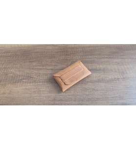 Sumerian Minimalist Deri Kartlık Taba (RFİD Kart Koruma ve Anahtarlık Hediye)