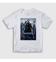 Presmono Unisex Çocuk Beyaz Cover Film The Matrix T-Shirt 253709tt (Beyaz)