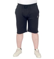 Mode XL Büyük Beden Erkek Şort 2 İplik Nakışlı U25502 Siyah
