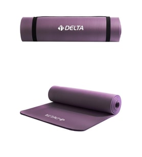Delta Konfor Zemin 15 mm Taşıma Askılı Pilates Minderi Yoga Matı -Mor