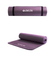 Delta Konfor Zemin 15 mm Taşıma Askılı Pilates Minderi Yoga Matı -Mor