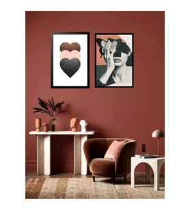 Love Aşk Kadın Modern Dekor Konsept Tablo MDF Kaliteli Baskı Çerçeve Görünüm(19x27 cm)
