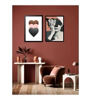 Love Aşk Kadın Modern Dekor Konsept Tablo MDF Kaliteli Baskı Çerçeve Görünüm(19x27 cm)
