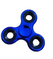 Uzun Süre Dönen Metal Stres Çarkı - YEŞİL Rengi / Fidget Spinner (Mavi titanyum)