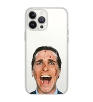 Iphone 12 PRO Uyumlu American Psycho Tasarımlı Şeffaf Telefon Kılıfı