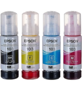 Epson 103 4 Renk Takım Mürekkep L3110/L3111/L3150/L3151/L4150/L6190/L6160/L4160