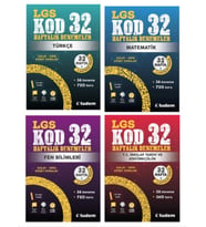 TUDEM YAYINLARI 8.SINIF LGS KOD 32 TÜRKÇE - MATEMATİK - FEN BİLİMLERİ - T.C.İNKİLAP TARİHİ HAFTALIK
