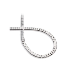 Hematit Doğal Taş Titanyum Çift Delikli 6x4mm Dizi