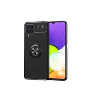 Samsung Galaxy M22 Uyumlu Kılıf Zore Ravel Silikon Kapak (Siyah)