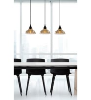 MYLİGHTS  ÜÇLÜ SIRALI MASA ÜSÜTÜ VİNTAGE  RETRO RUSTİK SARKIT AVİZE EN 60 CM  YÜKSEKLİK  100CM (Siyah)