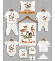 Bebeqon İsme Özel 11'li Organik Hastane Çıkışı Seti