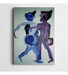 Figürler Dekoratif Modern Kanvas Tablo