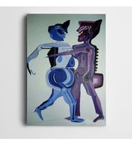 Figürler Dekoratif Modern Kanvas Tablo