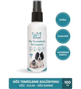 Kedi Köpek Göz Solüsyonu Ağız Kulak Göz Temizleme Suyu Sprey