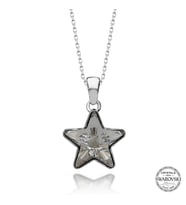 Swarovski Crystal Taşlı Yıldız Gümüş Kadın Kolye