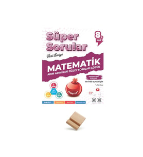 Nartest LGS 8. Sınıf Süper Sorular Matematik Soru Bankası + Telefon Standı