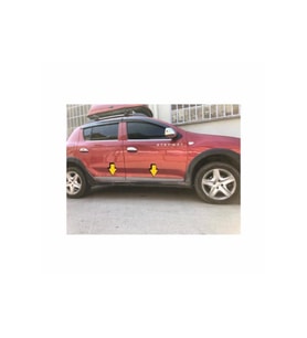 Dacia Sandero Stepway Krom Yan Kapı Çıtası 4 kapı 2012 ve üzeri Paslanmaz Çelik Krom