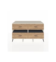Kronos Konsol 2 Raflı 4 Çekmeceli  176x59x99 Aytaşı-Antrasit/Çam