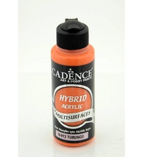 Cadence Hybrid Multisurface Akrilik Boya 120 ml. H-012 TURUNCU 