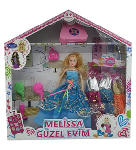 Bebek Yedek Elbiseli Ve Aksesuarlı - 1115-21 - Mavi
