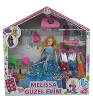Bebek Yedek Elbiseli Ve Aksesuarlı - 1115-21 - Mavi
