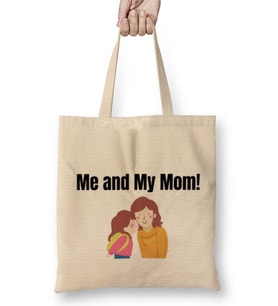 ME AND MY MOM Bez Çanta Uzun Saplı