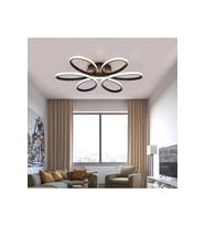Sedef Modern Tasarım Yatak Odası - Salon - Mutfak Gün Işığı Ve Beyaz Led Avize (Siyah)
