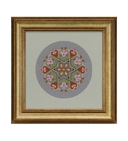 e38 EL İŞÇİLİĞİ KALEMİŞİ RUMİLİ MADOLYON TABLO 48*48 CM - 6640