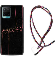 Vivo Y11S Y21S Y20 Y20S Y70 Kılıf Boyun Asklı Rasta Silikon Meow 1657