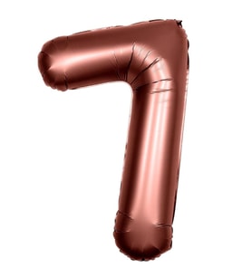 Retro Çikolata Kahve 7 Rakam Folyo Balon 100 cm