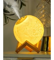 Ay Lambası Hava Nemlendirici – USB Şarjlı LED Işıklı Moon Lamp Humidifier  Aromaterapi Buhar Difüzör (Çok Renkli)