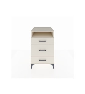 Kronos Komodin Tek Raflı 3 Çekmeceli 60x59x96 Aytaşı-Aytaşı