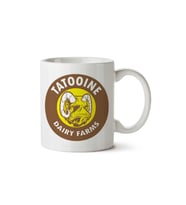 Star Wars Bantha Tatooine Dairy Farms iki Tarafı Baskılı Kupa Bardak