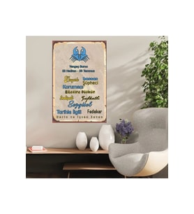Ahşap Retro Mdf Poster , Komik Sözler , Duvar Yazıları , Manzara ,  Tarih , Edebiyat - Tbl0227