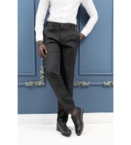 Regular Fit Pamuklu Dokulu Kışlık Gabardin Pantolon