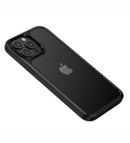 Apple iPhone 13 Pro Kılıf Zore Roll Kenarları Renkli Şeffaf Kılıf (Siyah)