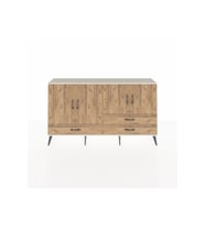 Arges Konsol 5 Raflı 3 Çekmeceli 4 Kapaklı 176x30x99 Aytaşı-Çam