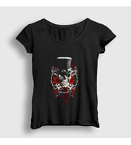 Presmono Kadın Siyah Hat Guns N' Roses T-Shirt 56592tt