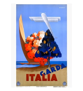 Lago Di Garda Garda Gölü Italya Poster Tablo Ahşap Poster Dekoratif
