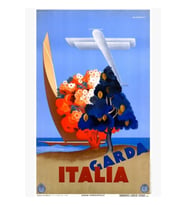 Lago Di Garda Garda Gölü Italya Poster Tablo Ahşap Poster Dekoratif