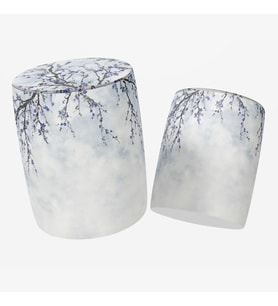 Adawall Blue Mini Flowers Puf