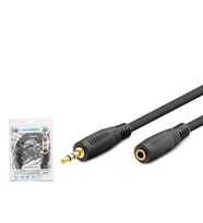 3.5 Mm Aux Uzatma Kablosu 5 M - Siyah HDX1020
