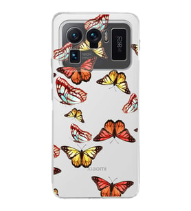 PrintiFy Xiaomi Mi 11 Ultra ile Uyumlu 1mm Slim Fit Water Color 2 Baskılı Şeffaf  Kılıf