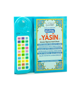 Çocuklar İçin Sure Dua Öğreten Cihaz Sesli Yasini Şerif Kitabı Mavi