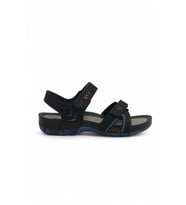 2145-9829 Tam Anatomik Bantlı Günlük ve Deniz,Havuz Gibi Islak Zeminler İçin Uyumlu Erkek Sandalet (Siyah)