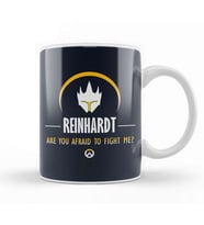 Reinhardt Are You Afraid To Fight Me Overwatch Kupa Bardak Porselen