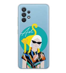 Samsung Yellow Monkey Tasarımlı Şeffaf Telefon Kılıfı