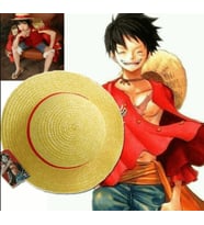 One Piece Cosplay - Luffy Hasır Şapkası