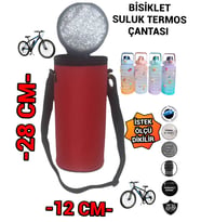 BİSİKLET MOTOSİKLET SULUK TERMOS ÇANTA (Kırmızı)