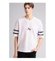 Defacto Loose Fit Beyaz Erkek T-Shirt F8669AX/WT34